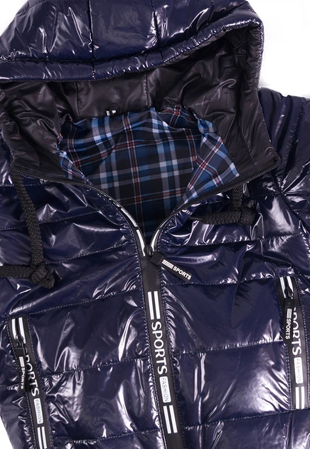 Куртка демисезонная для мальчика Vestes KY-034 р64 122см темно-синий 58003 - изображение 2