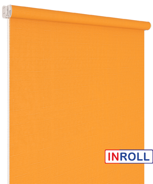Ролета тканевая INROLL Есо-Mini Plus 100х165 см Len Оранжевый 852 - Фото 1 Ролета тканевая INROLL Есо-Mini Plus 100х165 см Len Оранжевый 852 - изображение 1
