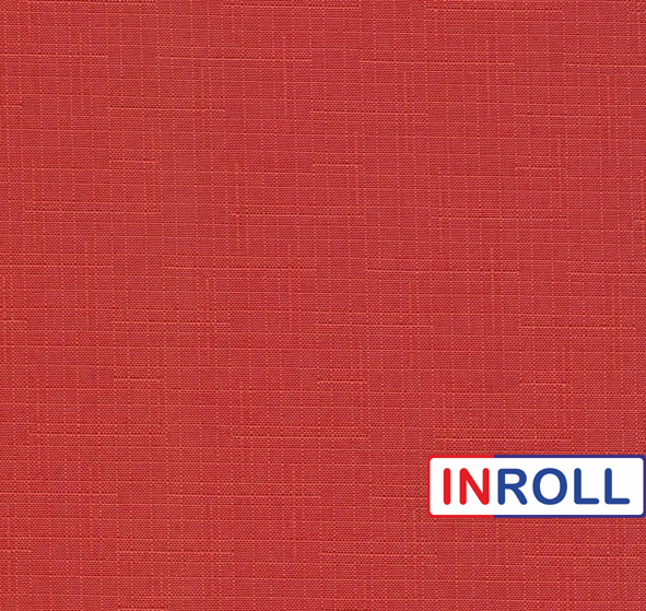 Ролета тканевая INROLL Есо-Mini 107,5х165 см Len Красный 888 - изображение 5