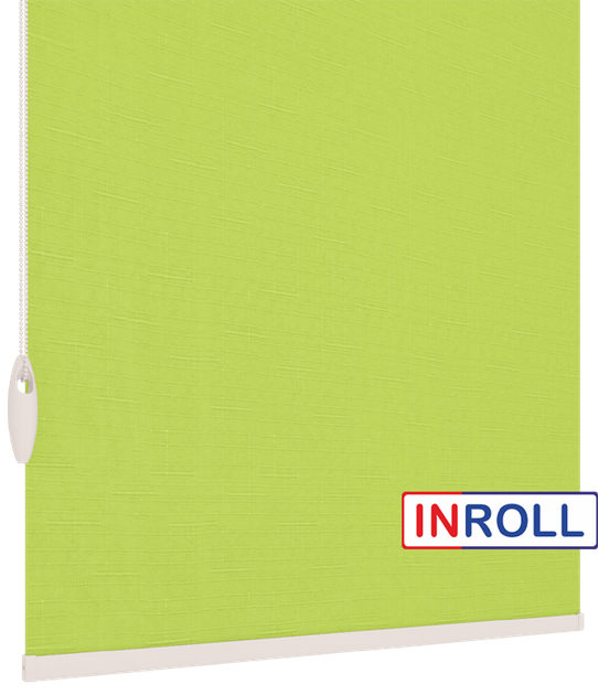 Ролета тканевая INROLL Есо-Mini Plus 105х165 см Len Светло-зеленый 873 - изображение 4