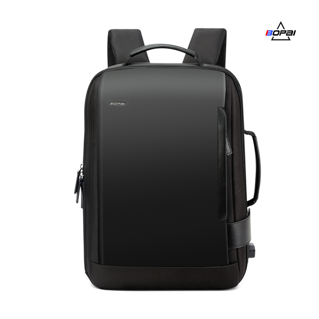 Городской мужской рюкзак BOPAI 751-006631 для ноутбука 15.6 '' черный с USB для зарядки смартфона и увеличением объема рюкзака на 50% (905330) - изображение 2