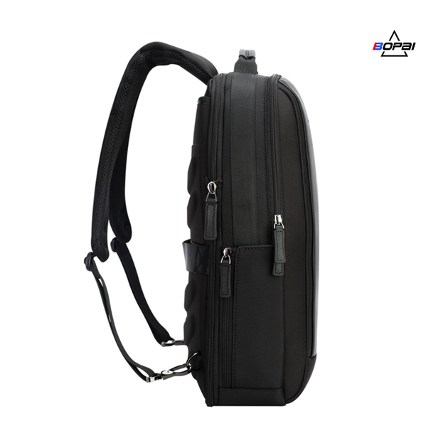 Городской мужской рюкзак BOPAI 751-006631 для ноутбука 15.6 '' черный с USB для зарядки смартфона и увеличением объема рюкзака на 50% (905330) - изображение 3