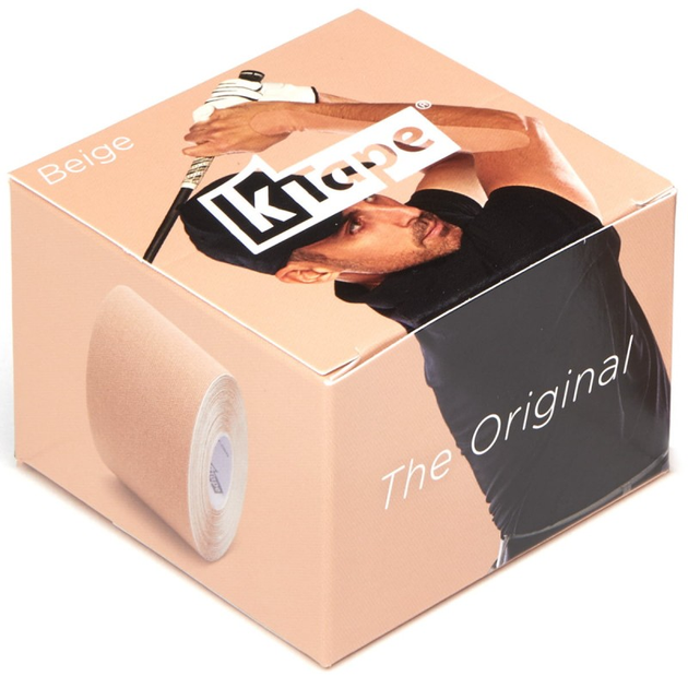 Хлопчатобумажный кинезио тейп K-Tape Beige, 5 см х 5 м, бежевый (100113) - изображение 2