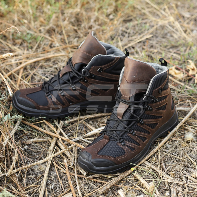 Ботинки тактические FCTdesign Викинг кожа Crazy horse 40 коричневые  - изображение 1