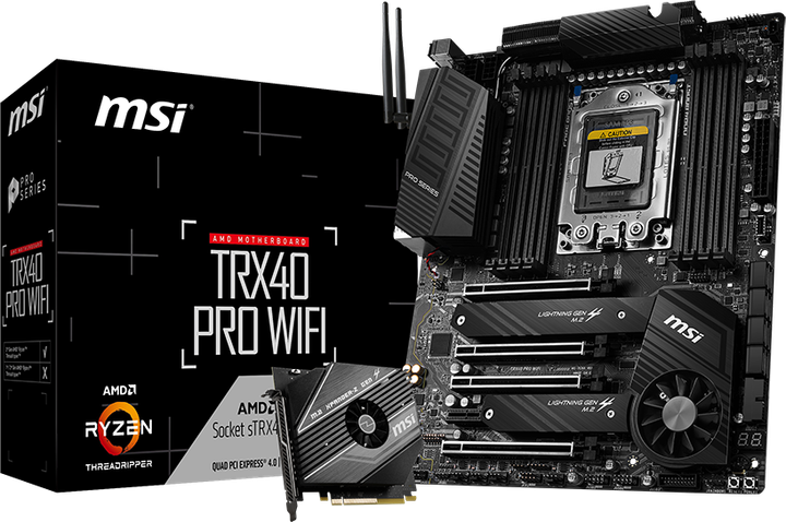 Материнская плата MSI TRX40 Pro WIFI (sTRX4, AMD TRX40, PCI-Ex16) - изображение 6