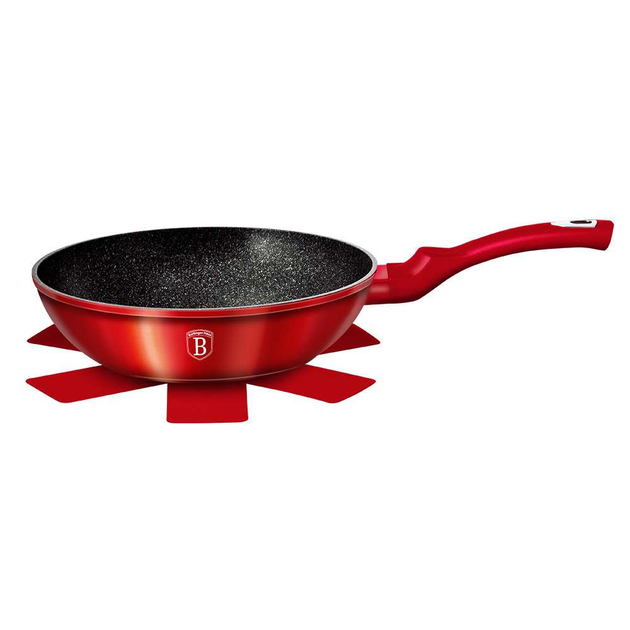  berlinger haus burgundy metallic line wok 28 7 4 bh 1267 n