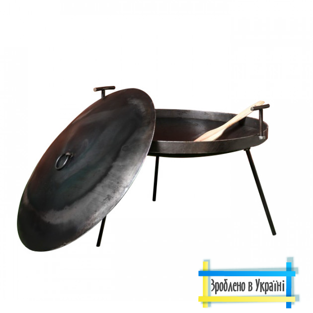 Мангал сковорода 30 см SHOP PAN з диску борони + кришка – фото, відгуки ...