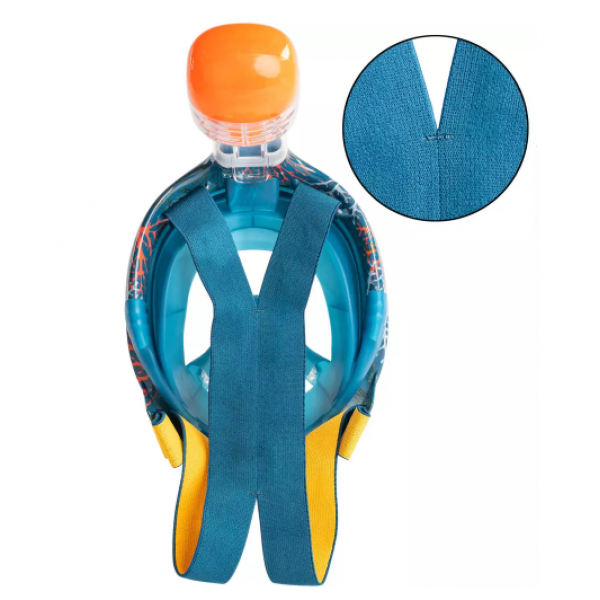 Маска Дитяча ORIGINAL Subea Easybreath XS (від 4 до 10 років) для Плавання, Нирання, Снорклінгу Blue - зображення 4