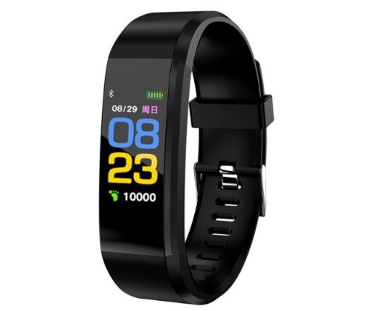 Фитнес браслет с измерением пульса и давления UWatch ID115 PLUS Black ...