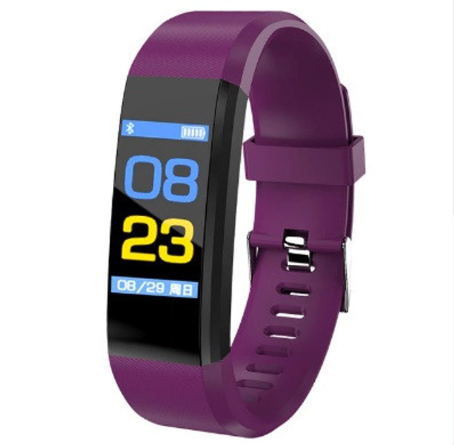 Фитнес браслет с измерением пульса и давления UWatch ID115 PLUS Purple ...