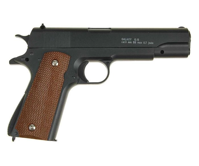 Пистолет страйкбольный Galaxy G13+ с кабурой (Colt M1911 Classic) - изображение 2