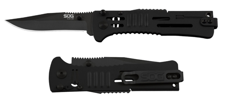 Кишеньковий ніж SOG SlimJim Black (1258.01.77) - зображення 1