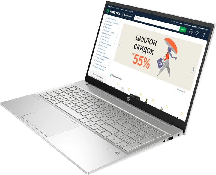 Ноутбук HP Pavilion 15-eg0004ua (34Q65EA) Silver – фото, отзывы