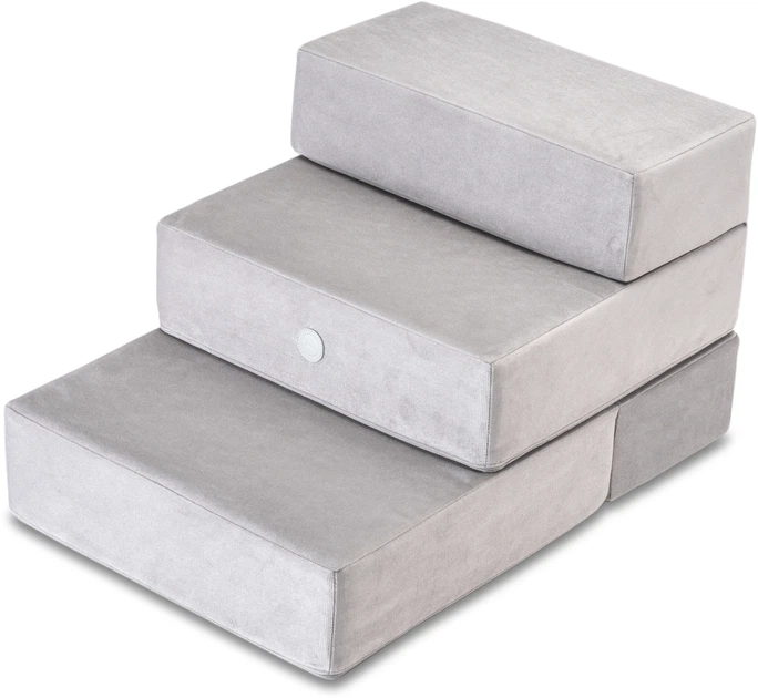 Ступеньки для собак малых пород Harley and Cho Tetris double 36 см Gray Velur (3102903) - изображение 2