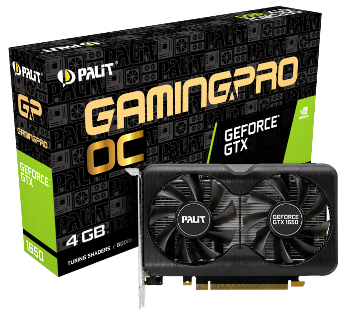 グラフィックボード・グラボ・ビデオカード PALIT GAMING PRO OC GeForce GTX 1650 Видеокарта Palit PCI-Ex GeForce GTX 1650 GamingPro OC 4GB GDDR6