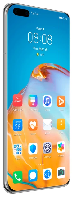 Мобильный телефон Huawei P40 Pro 8/256GB Silver Frost Slim Box