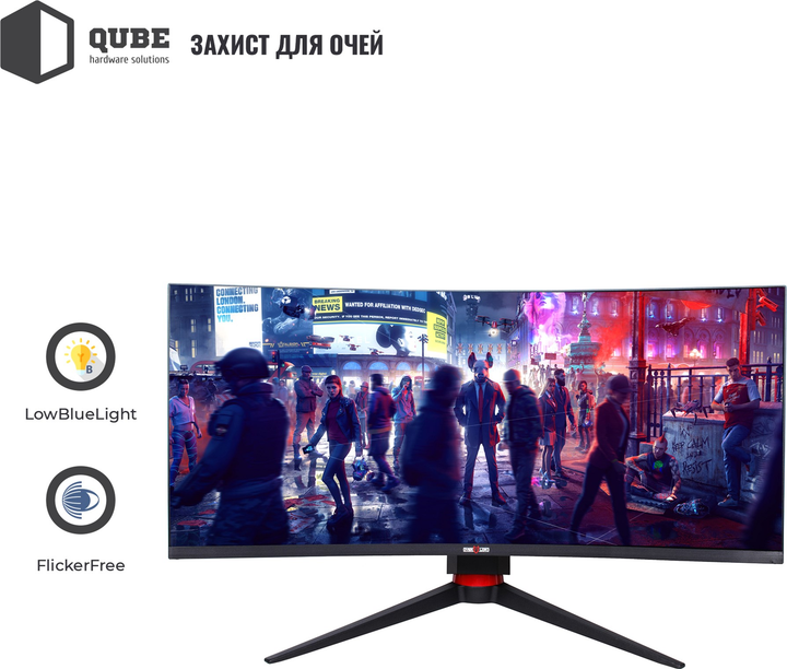 Монитор 34" QUBE Overlord C34UQ144 - изображение 7