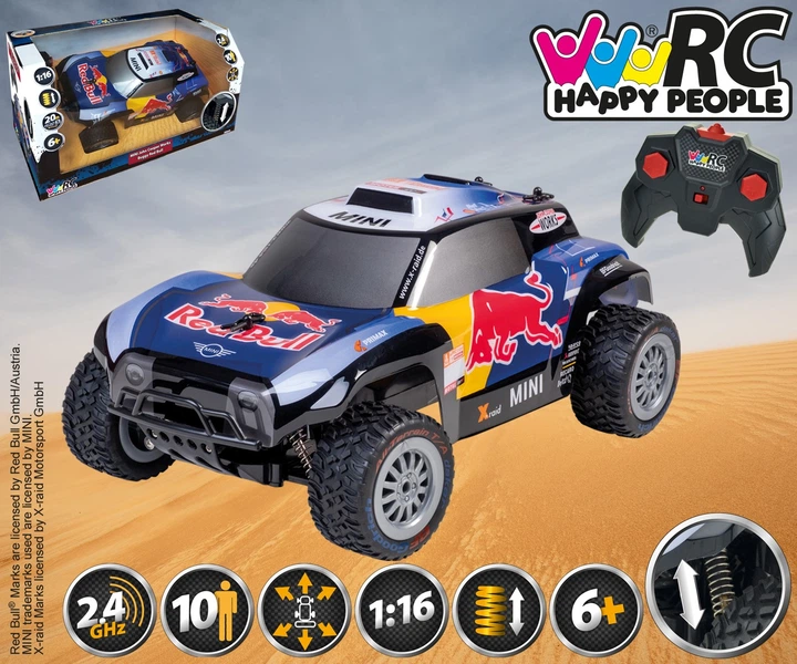 Машина на радіокеруванні Happy People Red Bull X-raid Mini JCW