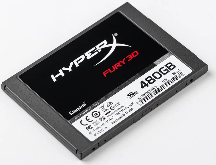 Kingston SSD HyperX Fury 3D 480GB 2.5" SATAIII 3D NAND TLC (KC-S44480-6F) - зображення 2