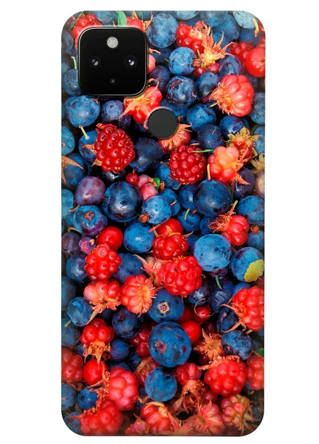 Силиконовый чехол ПринтОК для Google Pixel 4A 5G - Ягодки - Фото 1 Силиконовый чехол ПринтОК для Google Pixel 4A 5G - Ягодки - изображение 1