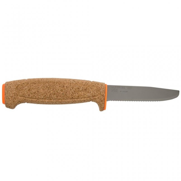 Ніж Morakniv Floating Serrated Knife, нержавіюча сталь, пробкова ручка (13131) - зображення 2