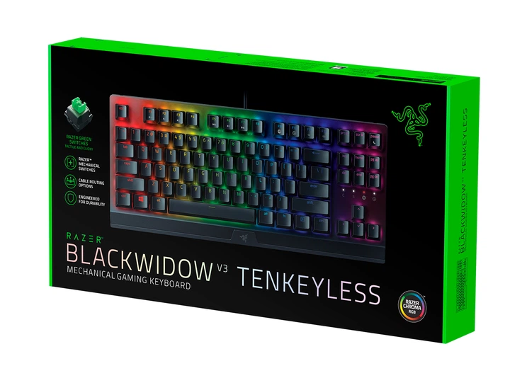Klawiatura Razer BlackWidow V3 TKL Yellow Mechanical Switch ENG (RZ03-03491800-R3M1) - obraz 6