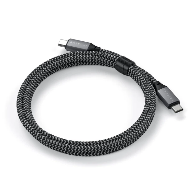 Kabel Satechi USB-C to USB-C 100W Space Gray (2 m) (ST-TCC2MM) - obraz 4