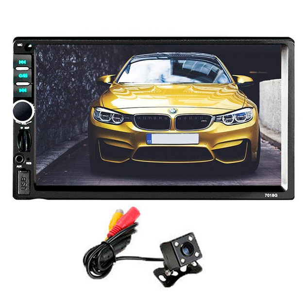 Автомагнитола Lesko 7018G 2 DIN с GPS, камерой заднего вида и пультом ...