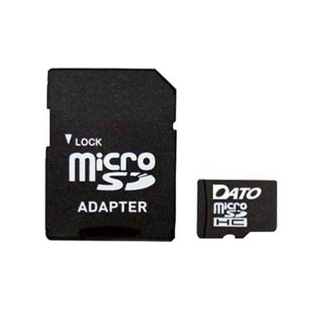 Карта пам'яті microSDHC Dato 4 Гб С 4 + SD адаптер (DT_CL04/4GB-RA) - изображение 1