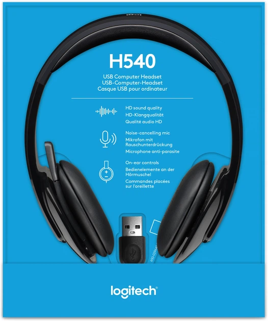 Навушники Logitech Headset USB H540 (981-000480) - зображення 9