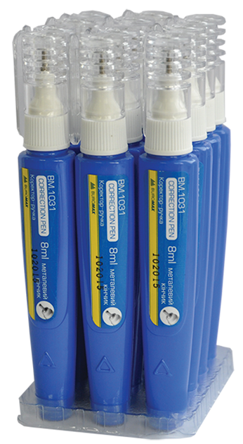 Набір коректорів-ручок Buromax 12 шт. 8 мл (BM.1031) - Фото 3 Набір коректорів-ручок Buromax 12 шт. 8 мл (BM.1031) - изображение 3