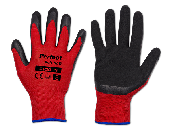 Перчатки защитные PERFECT SOFT RED латекс, размер 11 Bradas упаковка 12 пар. - Фото 1 Перчатки защитные PERFECT SOFT RED латекс, размер 11 Bradas упаковка 12 пар. - изображение 1