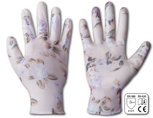 Рукавички захисні NITROX FLOWERS нітрил, розмір 7 Bradas упаковка 12 пар. - Фото 1 Рукавички захисні NITROX FLOWERS нітрил, розмір 7 Bradas упаковка 12 пар. - зображення 1