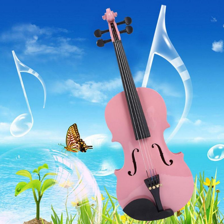 Скрипка 1/8 Violin Linden Розовая - изображение 3
