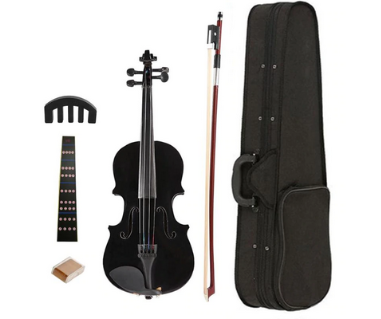 Скрипка 4/4 Violin Linden Чорна - Фото 2 Скрипка 4/4 Violin Linden Чорна - зображення 2