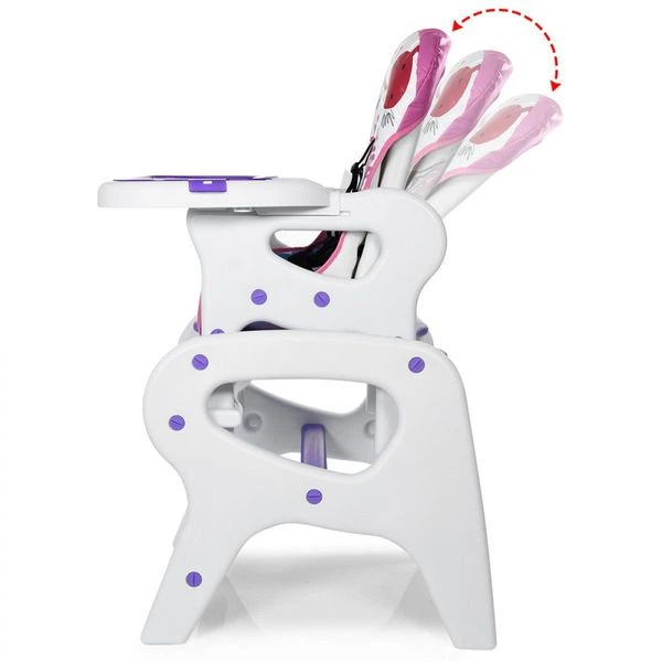 Стільчик для годування Bambi M 0816-24 (Фіолетовий) Трансформер - зображення 4