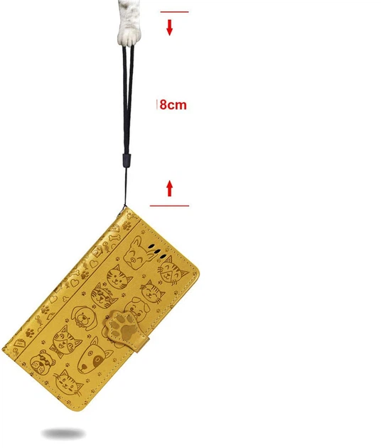 Чехол Embossed Cat and Dog для Xiaomi Redmi 7A книжка кожа PU Yellow - Фото 8 Чехол Embossed Cat and Dog для Xiaomi Redmi 7A книжка кожа PU Yellow - изображение 8