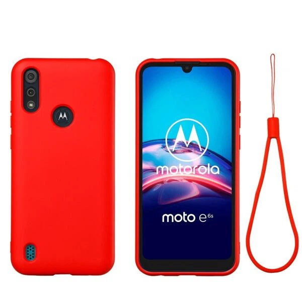 Захисний чохол Deexe Silicone Case для Motorola Moto E6S / Moto E6i - Red - зображення 2