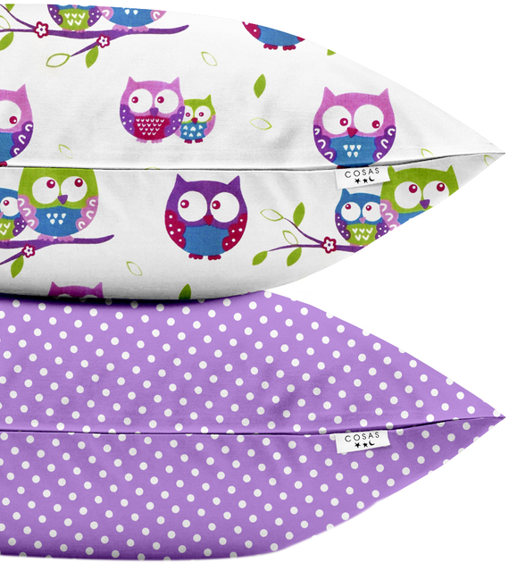 Акція на Набір наволочок Cosas Set Pillow Owls Dots Fio 50х70 2 шт. від Rozetka
