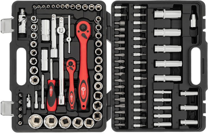 Профессиональный набор инструментов Intertool 1/4", 1/2", 108 предметов ...