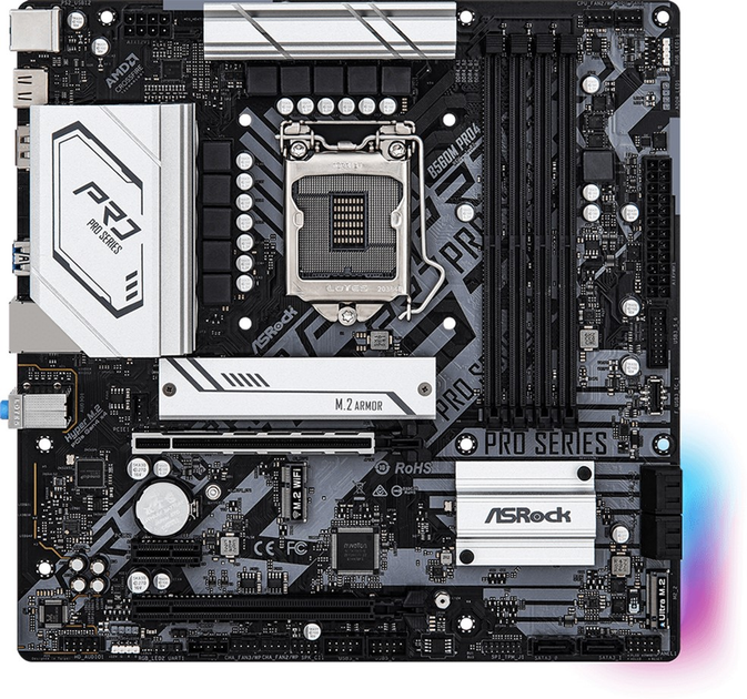 Материнская плата ASRock B560M Pro4 (s1200, Intel B560, PCI-Ex16 ...