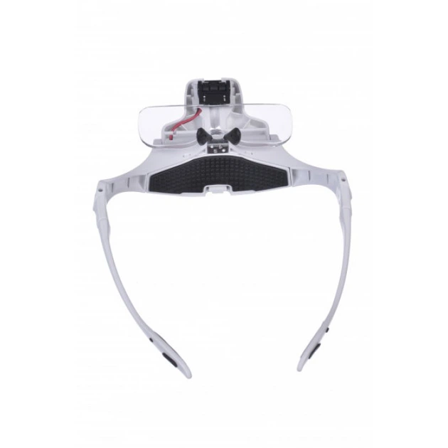 Бінокулярна лупа з підсвічуванням Лупа окуляри Magnifier 9892B2 1x - 3,5x для паяння та ремонту - зображення 5