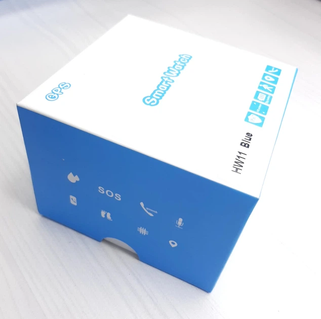 Детские умные часы-телефон HW11 с GPS Голубые (RO-22389) - изображение 5