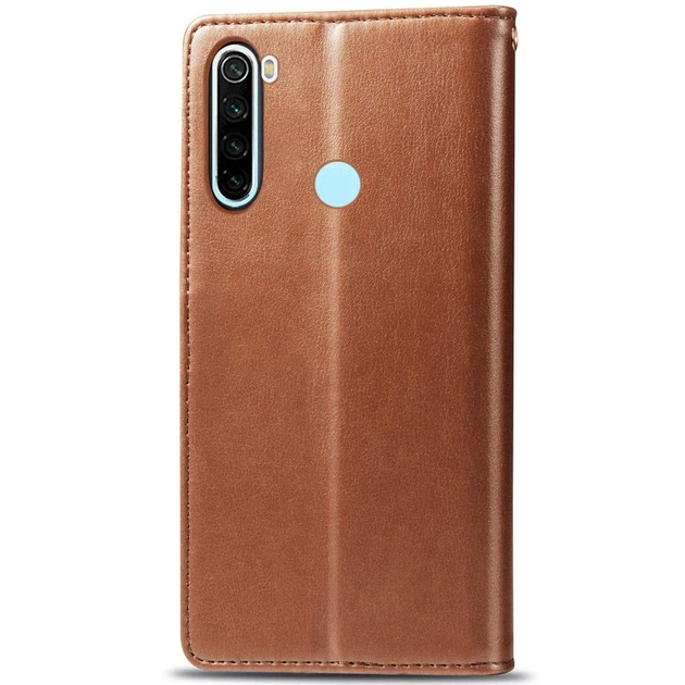 Чохол-книжка на Xiaomi Redmi Note 8T / для Ксяомі, сяомі, ксіоміредими ноті 8 т штучна шкіра Коричневий - зображення 4