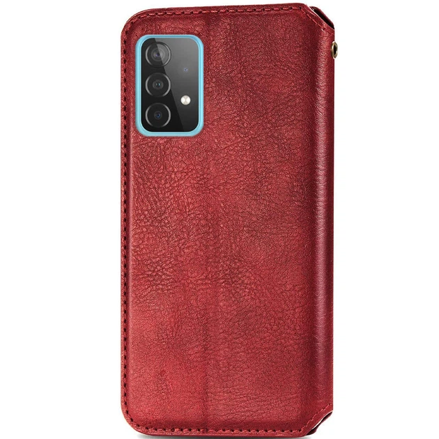 Шкіряний чохол-книжка GETMAN Cubic для Samsung Galaxy A52 4G / A52 5G / A52s Червоний - зображення 2