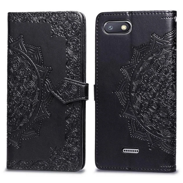 Чохол Vintage для Xiaomi Redmi 6A книжка шкіра PU чорний - Фото 1 Чохол Vintage для Xiaomi Redmi 6A книжка шкіра PU чорний - зображення 1