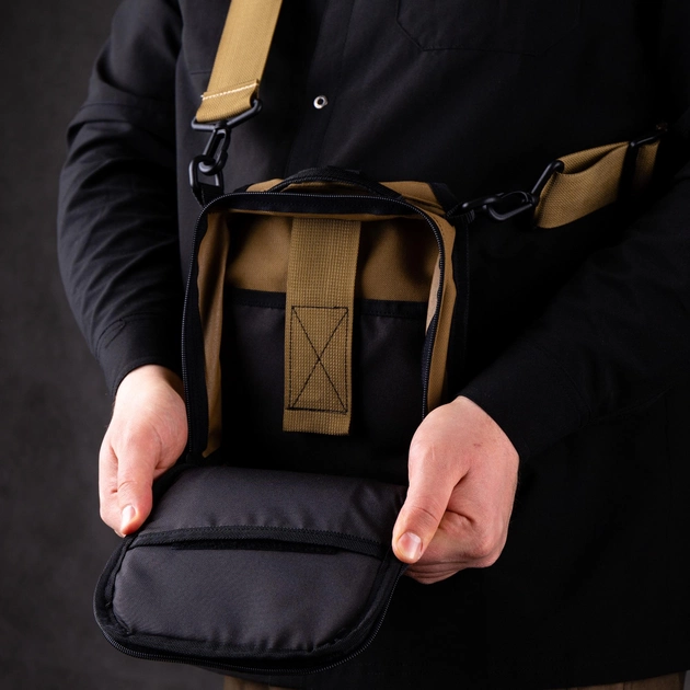 Тактическая сумка-кобура для скрытого ношения Scout Tactical EDC «Tac-box» Cyot-black - изображение 9