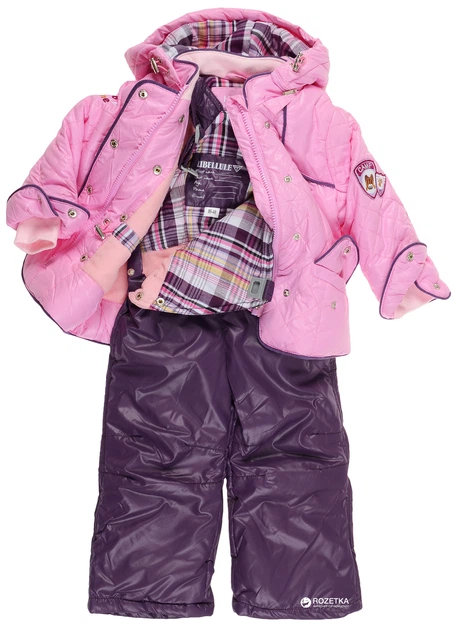 Комплект (куртка + полукомбинезон) Baby Line V118-16 104 см Розовый с баклажановым (ROZ6204000737) - Фото 6 Комплект (куртка + полукомбинезон) Baby Line V118-16 104 см Розовый с баклажановым (ROZ6204000737) - изображение 6