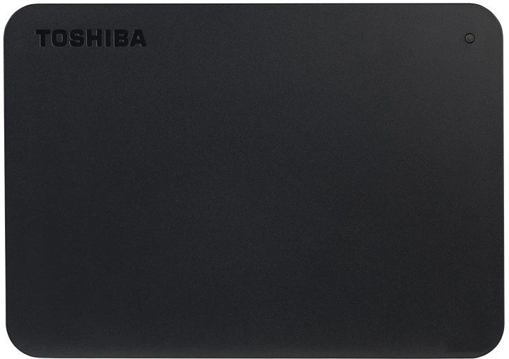 Жесткий диск Toshiba Canvio Basics + USB-C адаптер 4TB HDTB440EK3CBH 2.5" USB 3.2 Gen1 External Black - изображение 1