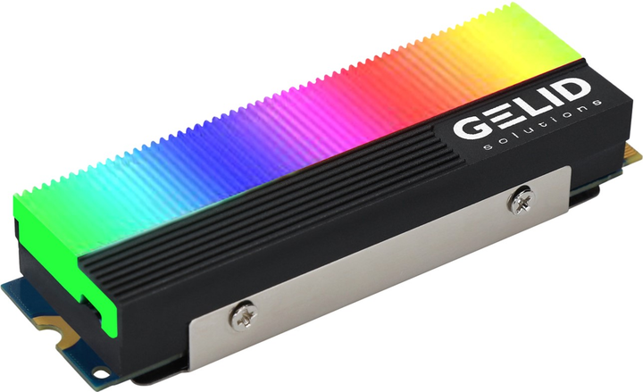 Радиатор для SSD Gelid Glint ARGB M.2 2280 SSD 73x24x15 мм (M2-RGB-01) - изображение 1